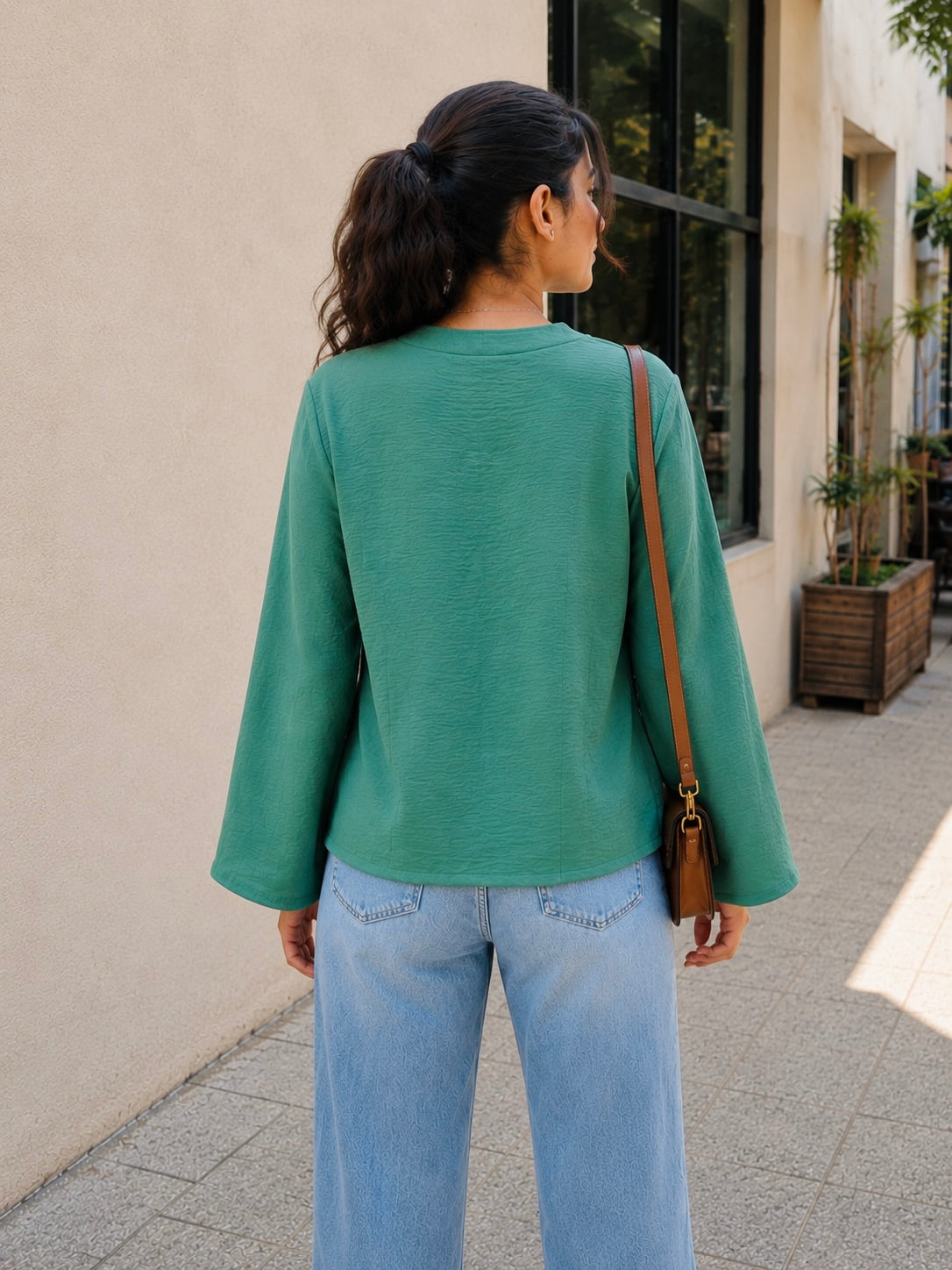 Sage Tie Up Top
