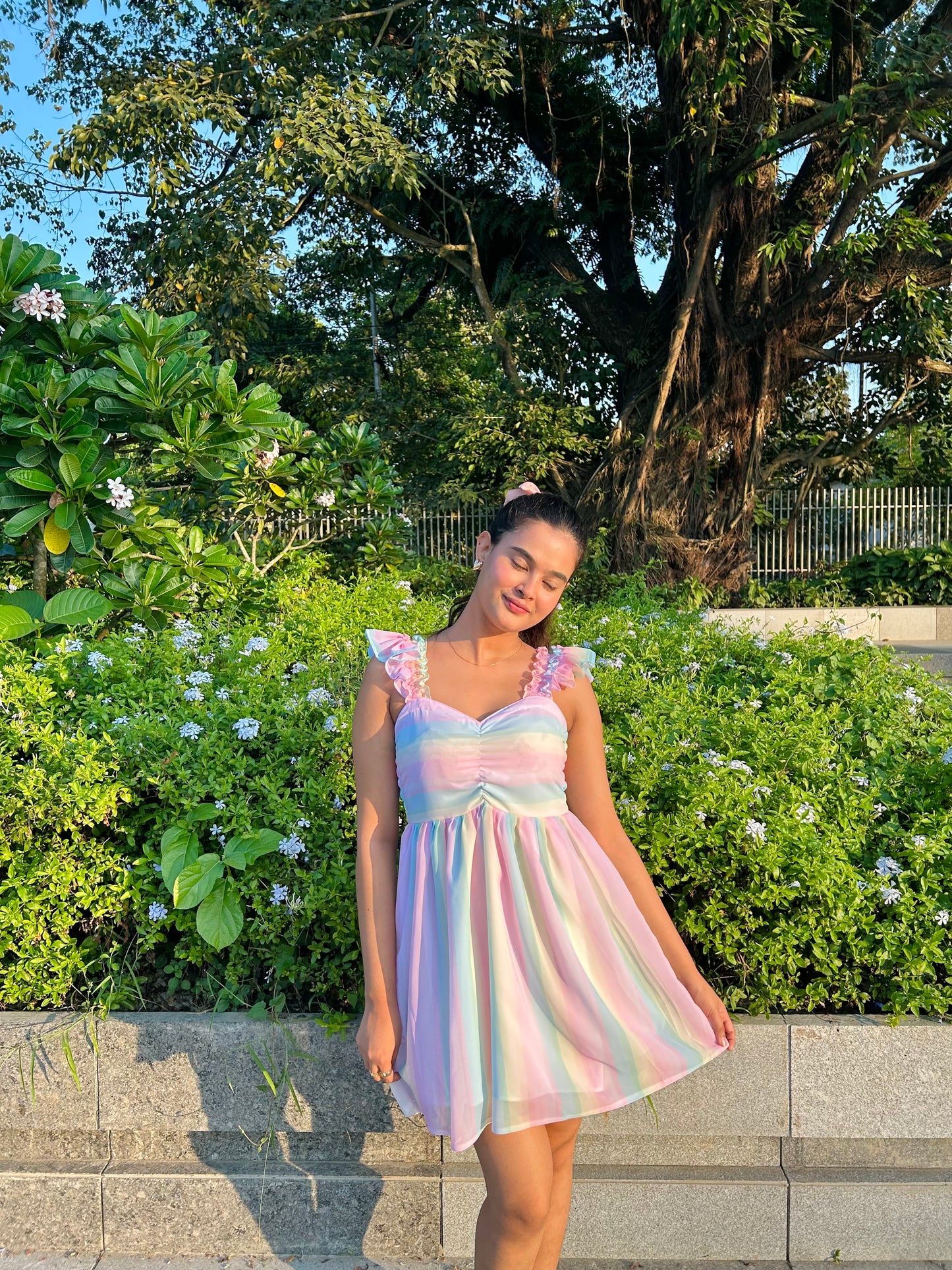 Cotton candy chic dress