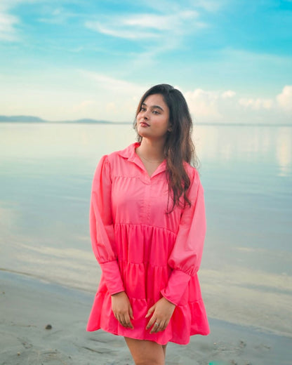 Ombre Shirt Dress